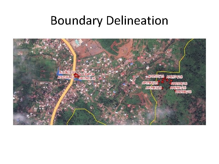 Boundary Delineation 