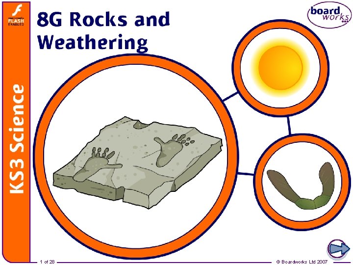 Rocks and weathering 1 of 28 © Boardworks Ltd 2007 