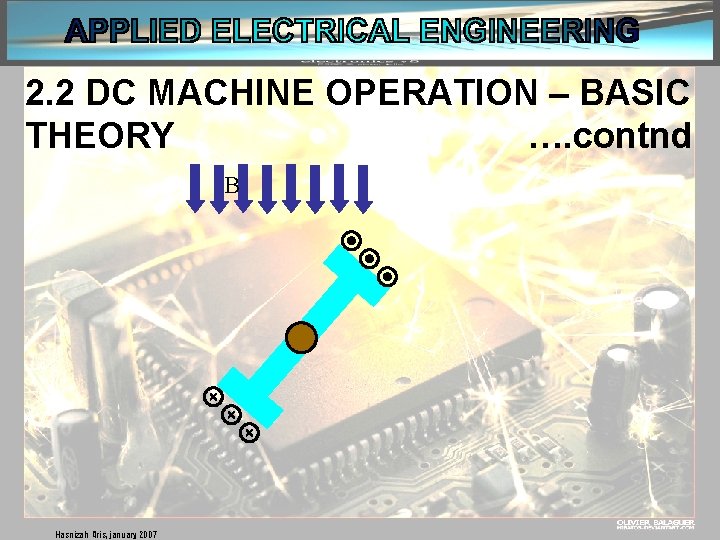 2. 2 DC MACHINE OPERATION – BASIC THEORY …. contnd B Hasnizah Aris, january