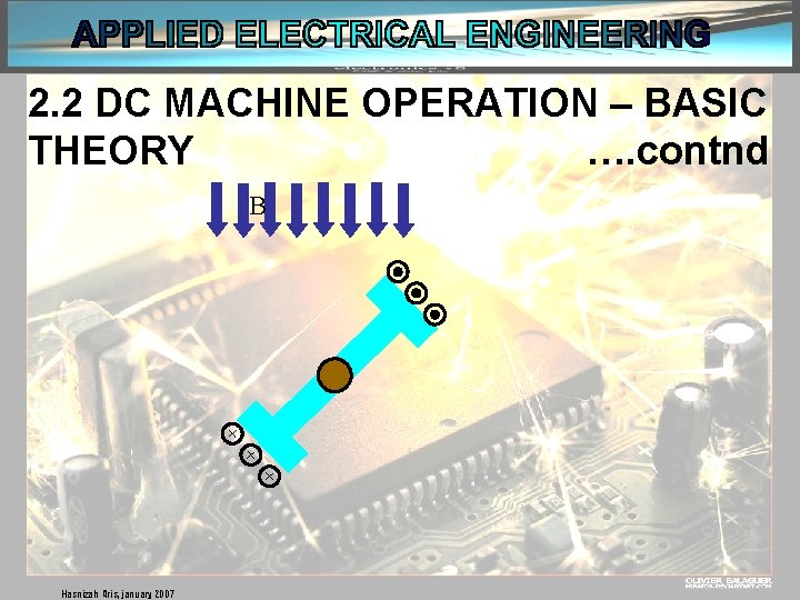 2. 2 DC MACHINE OPERATION – BASIC THEORY …. contnd B Hasnizah Aris, january