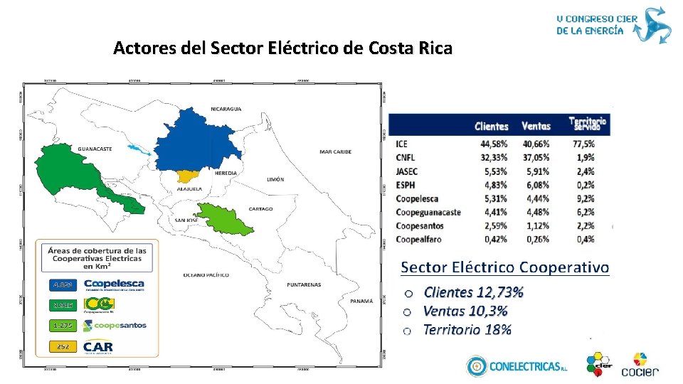 Actores del Sector Eléctrico de Costa Rica 