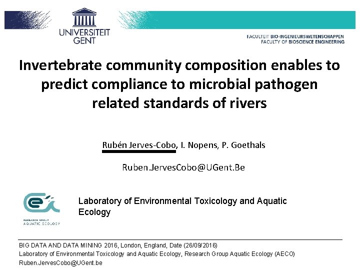 Invertebrate community composition enables to predict compliance to microbial pathogen related standards of rivers
