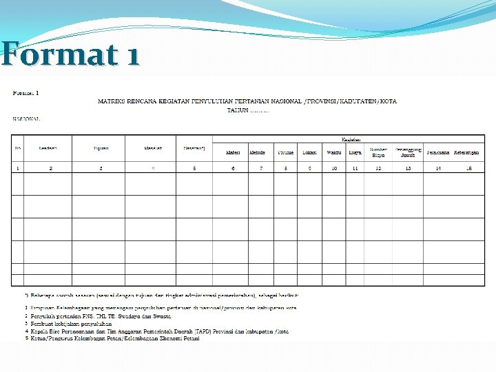 Format 1 