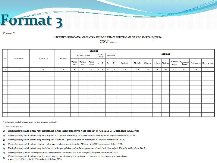Format 3 