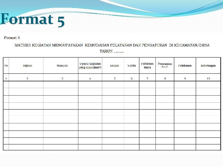Format 5 