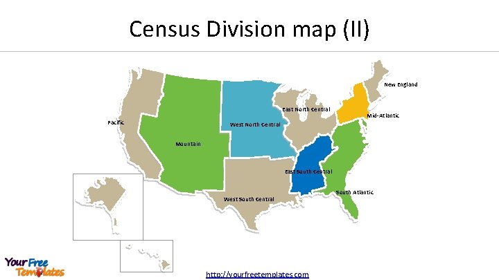 Census Division map (II) New England East North Central Pacific Mid-Atlantic West North Central