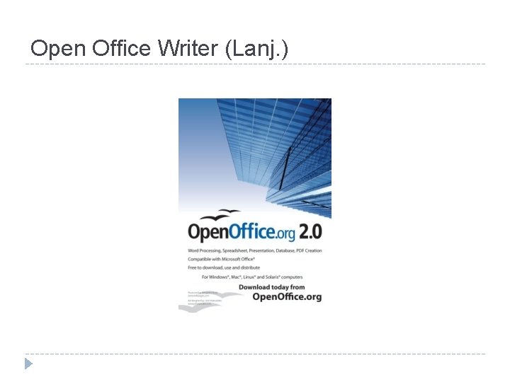 Open Office Writer (Lanj. ) 