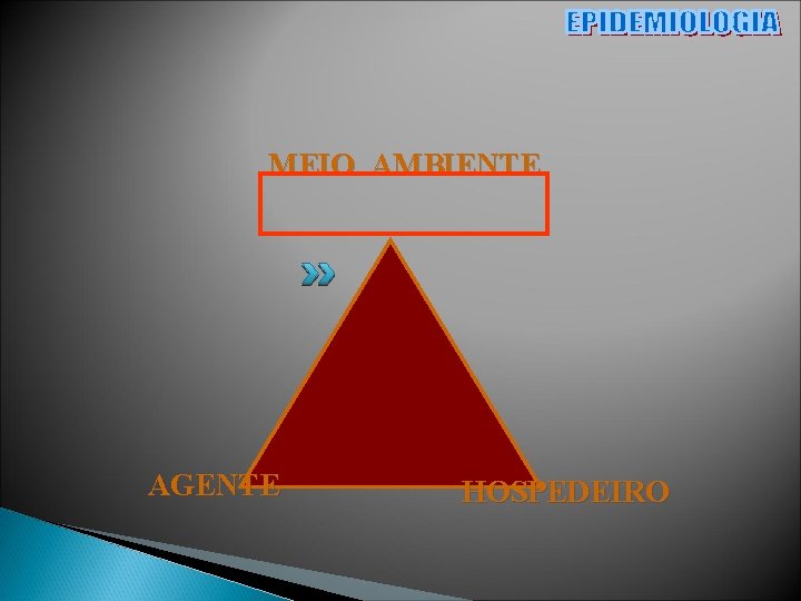 MEIO AMBIENTE AGENTE HOSPEDEIRO 