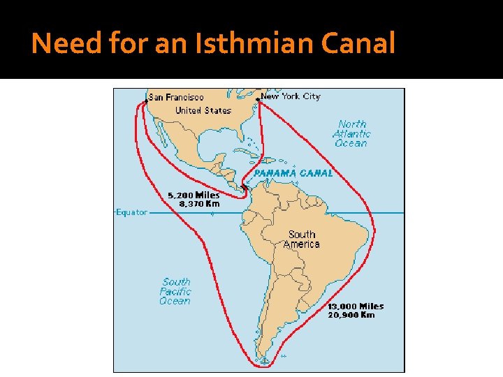Need for an Isthmian Canal 