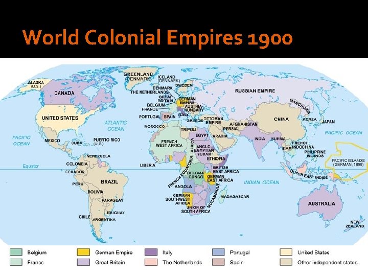 World Colonial Empires 1900 