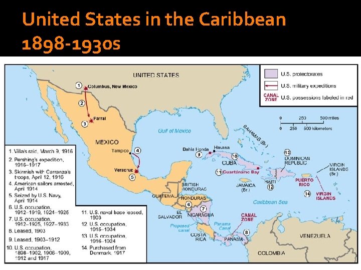 United States in the Caribbean 1898 -1930 s 