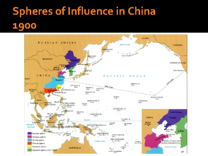 Spheres of Influence in China 1900 