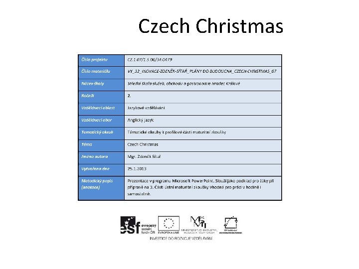 Czech Christmas 