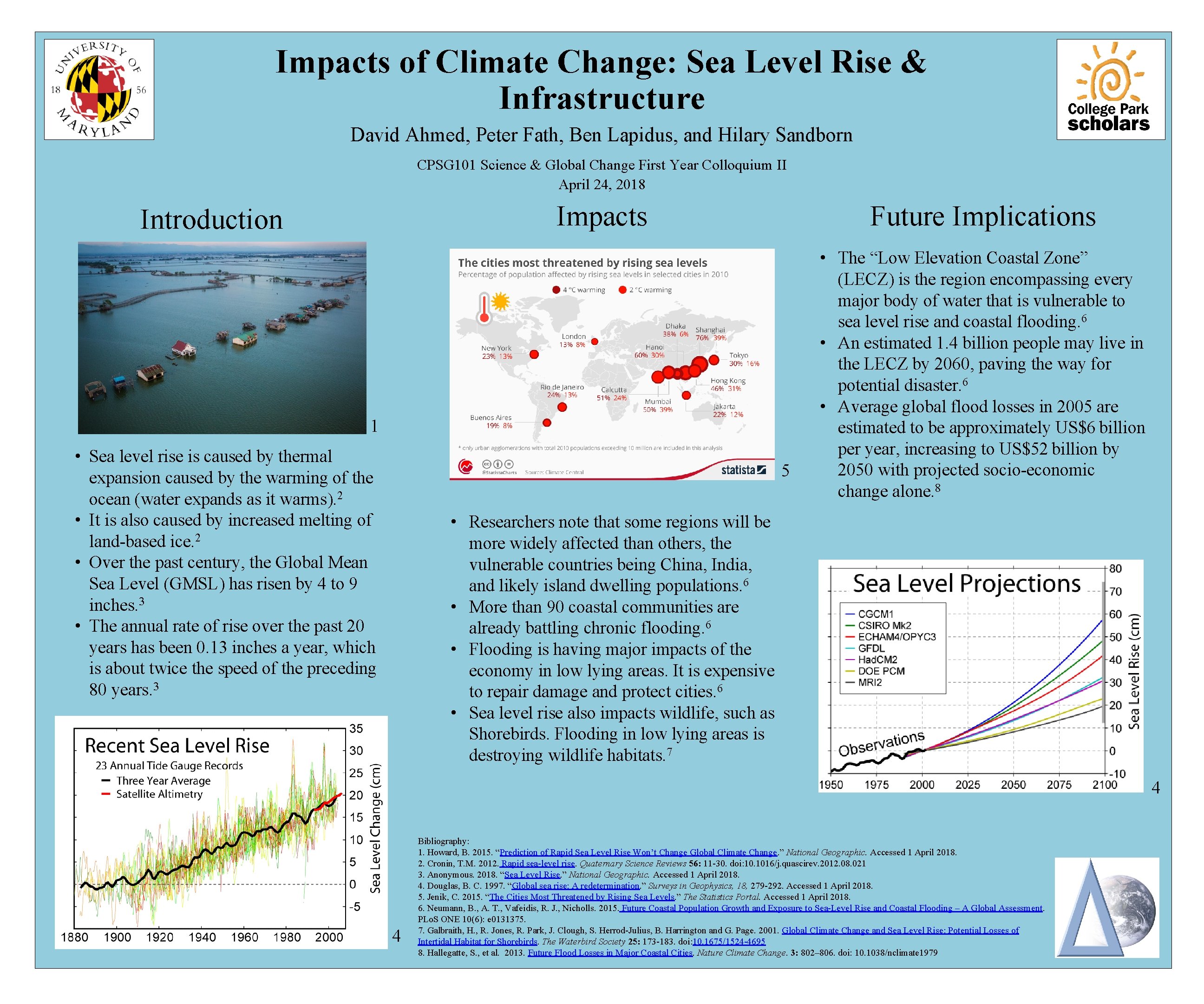 Impacts of Climate Change: Sea Level Rise & Infrastructure David Ahmed, Peter Fath, Ben