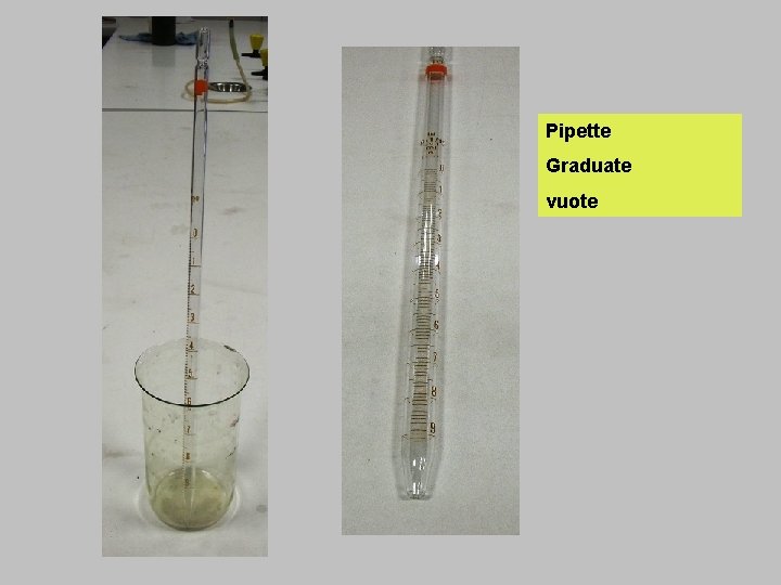 Pipette Graduate vuote 