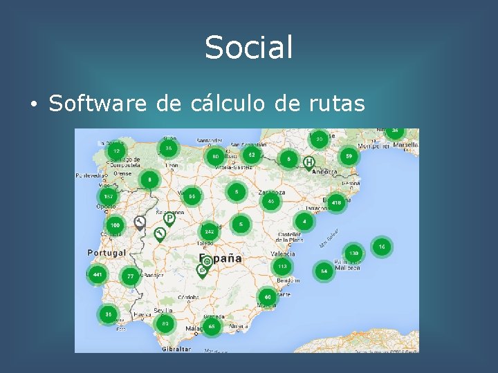 Social • Software de cálculo de rutas 