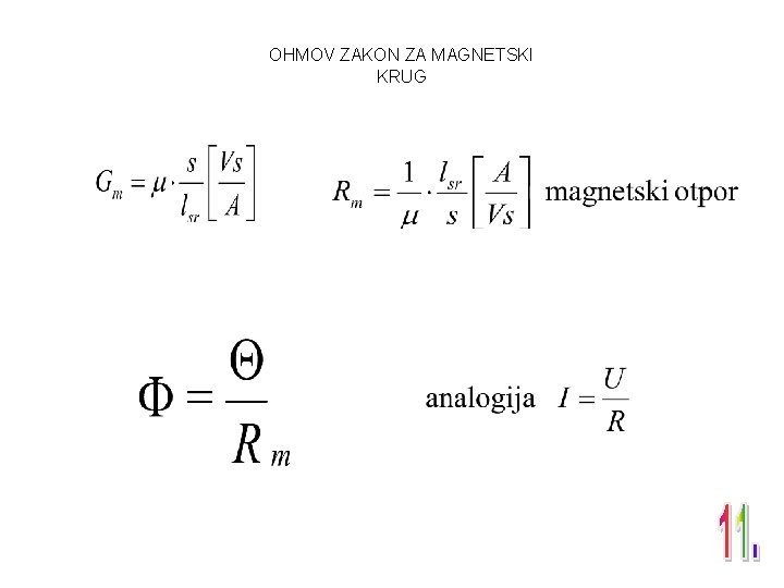 OHMOV ZAKON ZA MAGNETSKI KRUG 