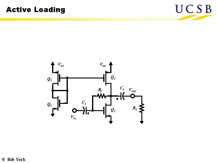 Active Loading Vdd Q 2 Q 3 C 2 Rf C 1 Q 4 Active Loading Vdd Q 2 Q 3 C 2 Rf C 1 Q 4