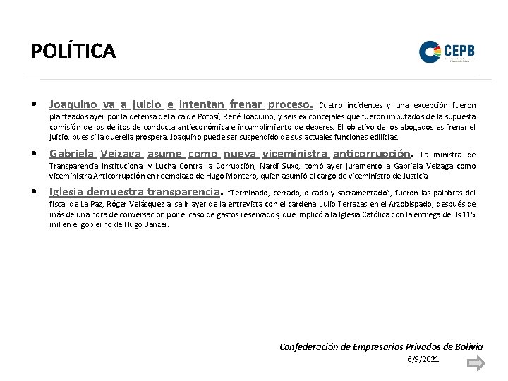 POLÍTICA • Joaquino va a juicio e intentan frenar proceso. Cuatro incidentes y una