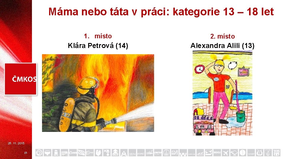 Máma nebo táta v práci: kategorie 13 – 18 let 25. 11. 2015 15