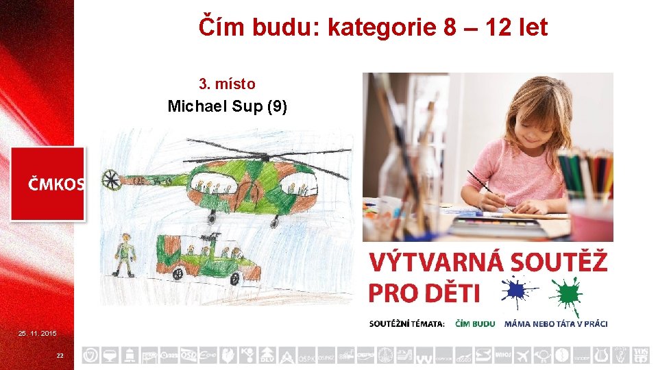 Čím budu: kategorie 8 – 12 let 3. místo Michael Sup (9) 25. 11.