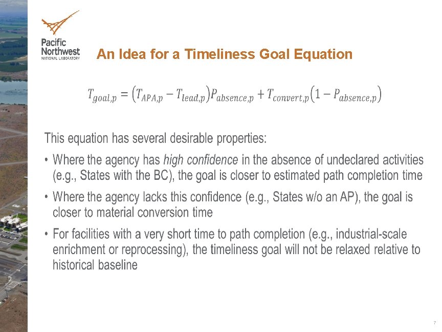An Idea for a Timeliness Goal Equation • 7 