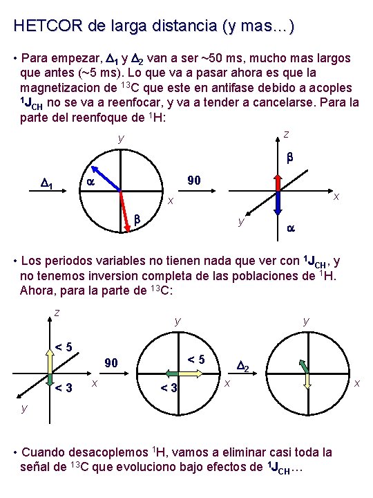 HETCOR de larga distancia (y mas…) • Para empezar, D 1 y D 2