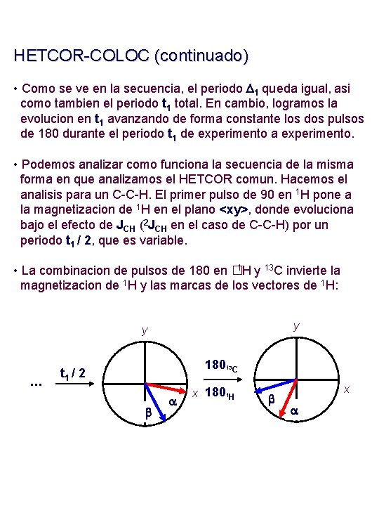 HETCOR-COLOC (continuado) • Como se ve en la secuencia, el periodo D 1 queda