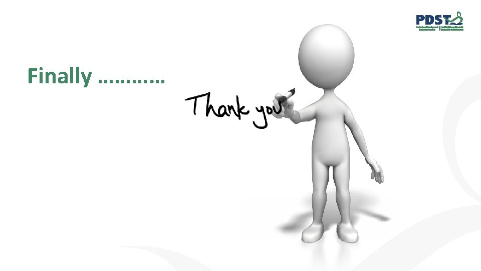 Finally ………… 