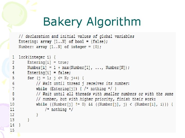 Bakery Algorithm 