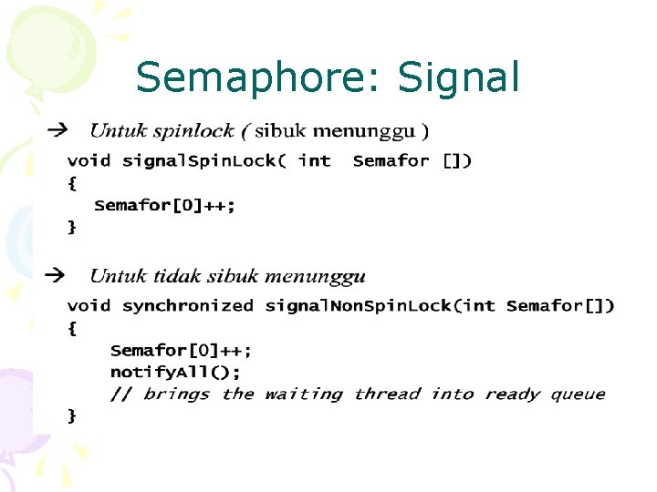 Semaphore: Signal 