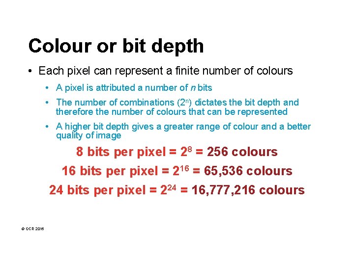 Unit 2 6 Data Representation Lesson 3 Images