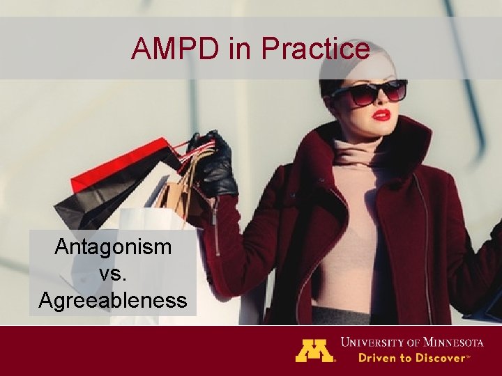 AMPD in Practice Antagonism vs. Agreeableness 