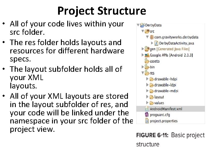 Project Structure • All of your code lives within your src folder. • The