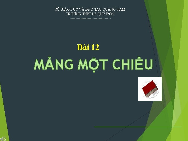 SỞ GIÁO DỤC VÀ ĐÀO TẠO QUẢNG NAM TRƯỜNG THPT LÊ QUÝ ĐÔN -----------------