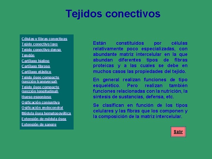 Tejidos conectivos Células y fibras conectivas Tejido conectivo laxo Tejido conectivo denso Tendón Cartílago