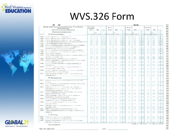 WVS. 326 Form 