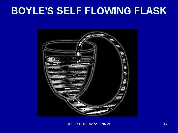 BOYLE'S SELF FLOWING FLASK ICEE 2010 Gliwice, Poland 12 