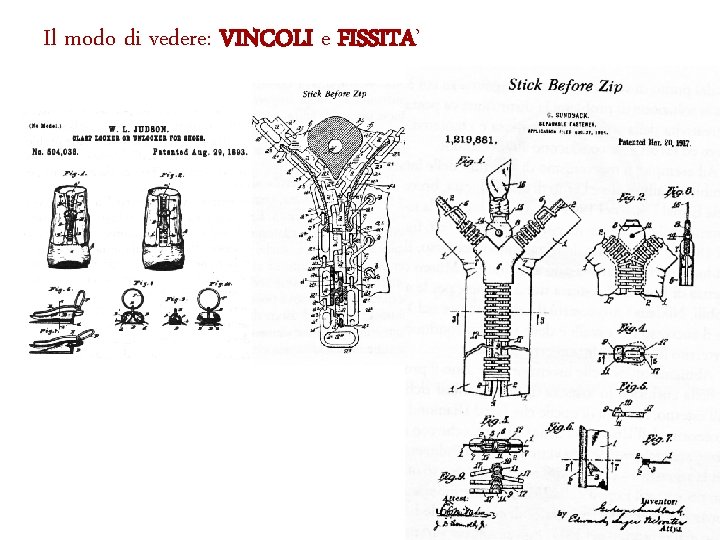 Il modo di vedere: VINCOLI e FISSITA’ 