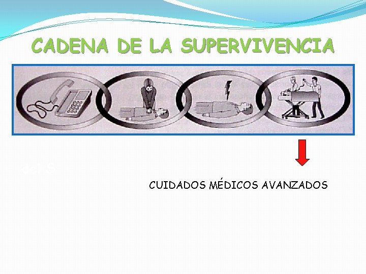 CADENA DE LA SUPERVIVENCIA del S CUIDADOS MÉDICOS AVANZADOS 