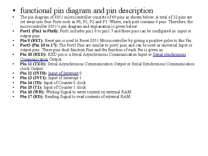  • functional pin diagram and pin description • • • The pin diagram