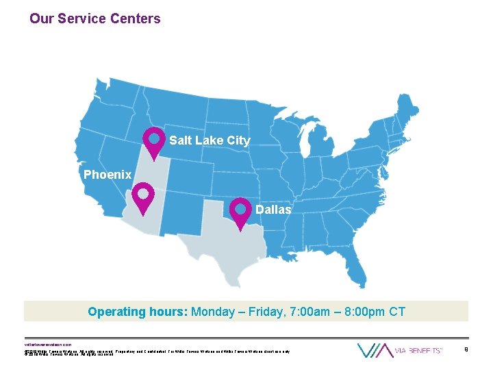 Our Service Centers Salt Lake City Phoenix Dallas Operating hours: Monday – Friday, 7: