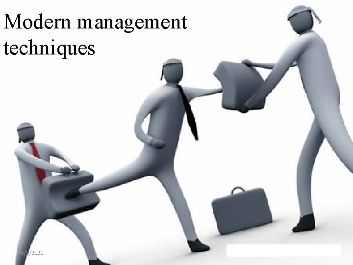 Modern management techniques 6/9/2021 