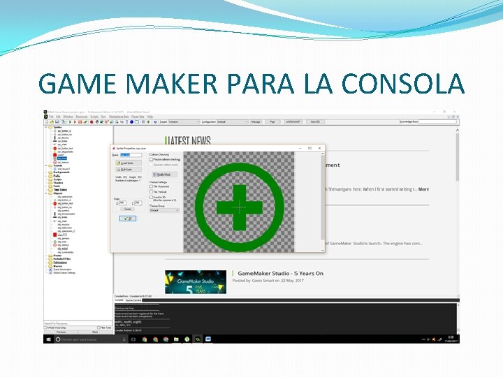 GAME MAKER PARA LA CONSOLA 