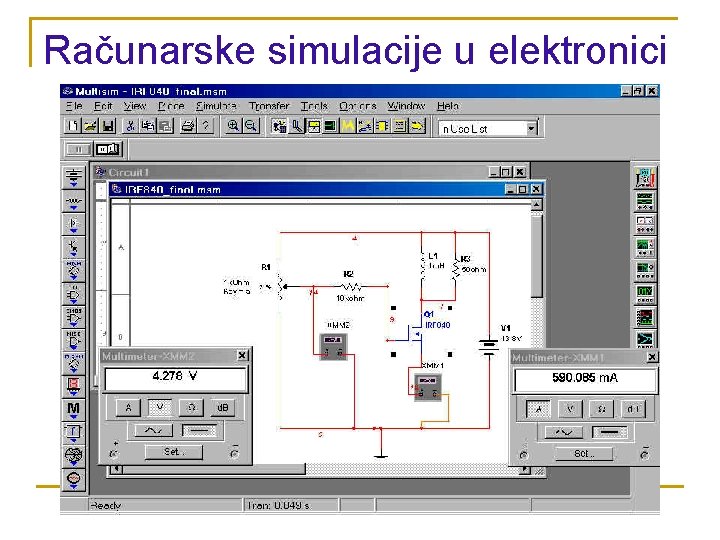 Računarske simulacije u elektronici 