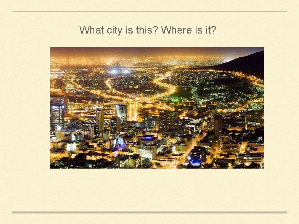 What city is this? Where is it? 