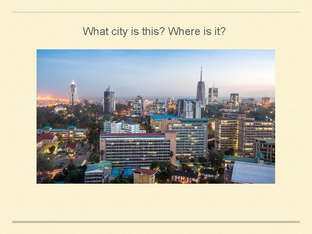 What city is this? Where is it? 