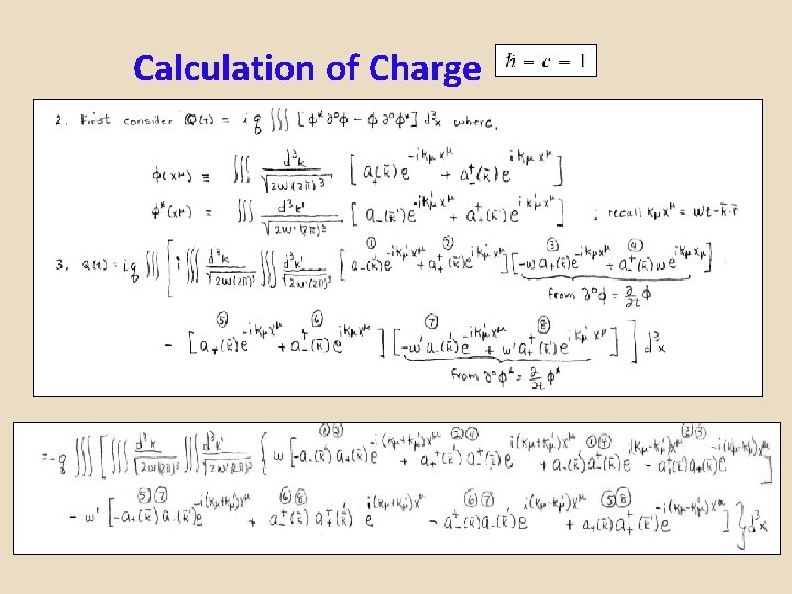 Calculation of Charge 