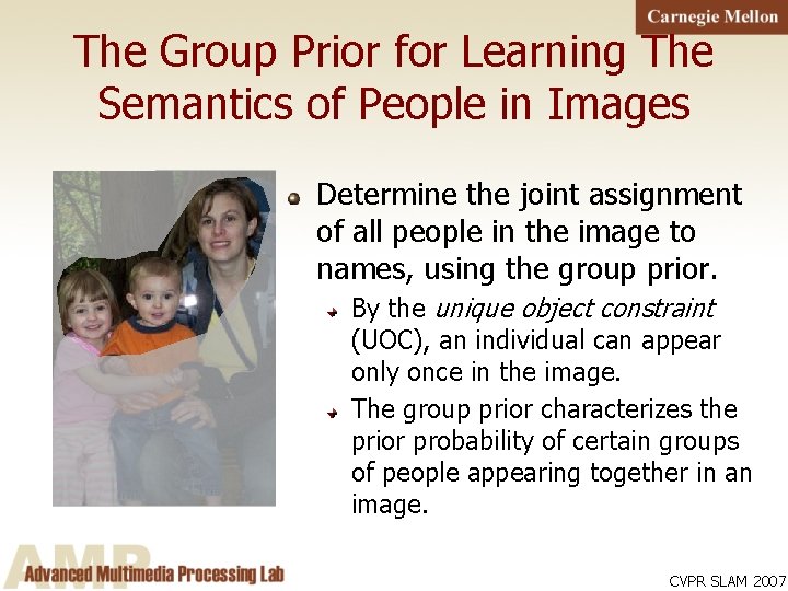 The Group Prior for Learning The Semantics of People in Images Determine the joint