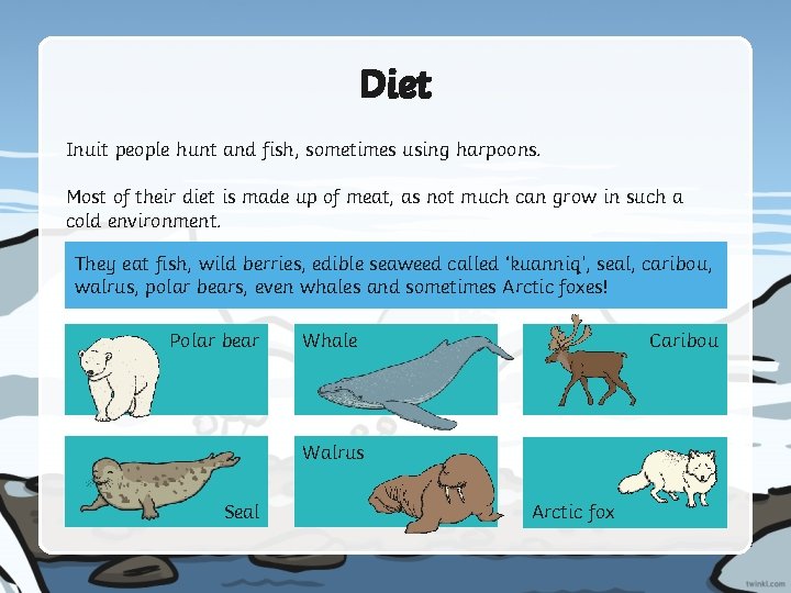 Inuit People The Inuit people are a community